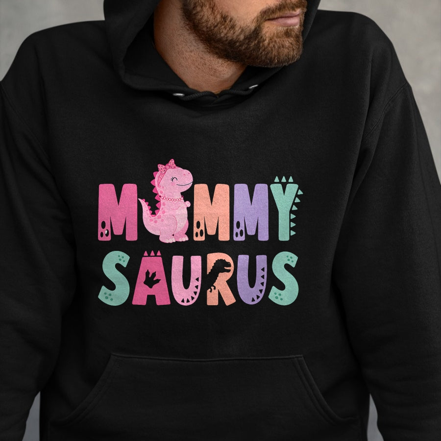 Best Dinosaur Lover Shirt, Funny Dinosaur UnisexT-Shirt/Hoodie/Sweatshirt HLT00 - Mommy Saurus Mom Dinosaur Three Rex Birthday Boy Girl T-Shirt
