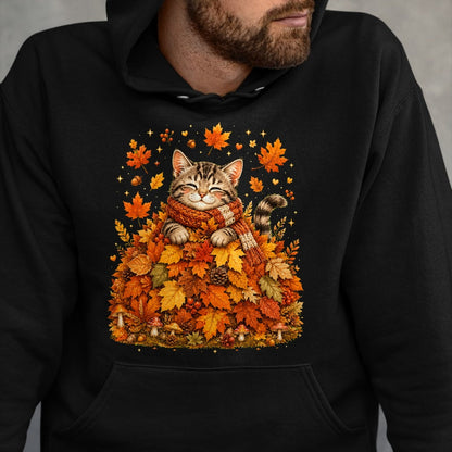 Best Thanksgiving Family Shirt , Funny Thanksgiving UnisexT-Shirt/Hoodie/Sweatshirt HLT00 - Pumpkin Season Autumn Kitten Lover Cute Fall Cat T-Shirt