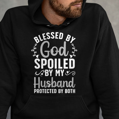 Best Wife Shirt, Wife and Husband Unisex T-Shirt/Hoodie/Sweatshirt HLT00 - Gift for wife T shirt, spoiled wife   Funny Spoiled Wife Art For Women Girls Husband Spoiled Wife Pr (19)