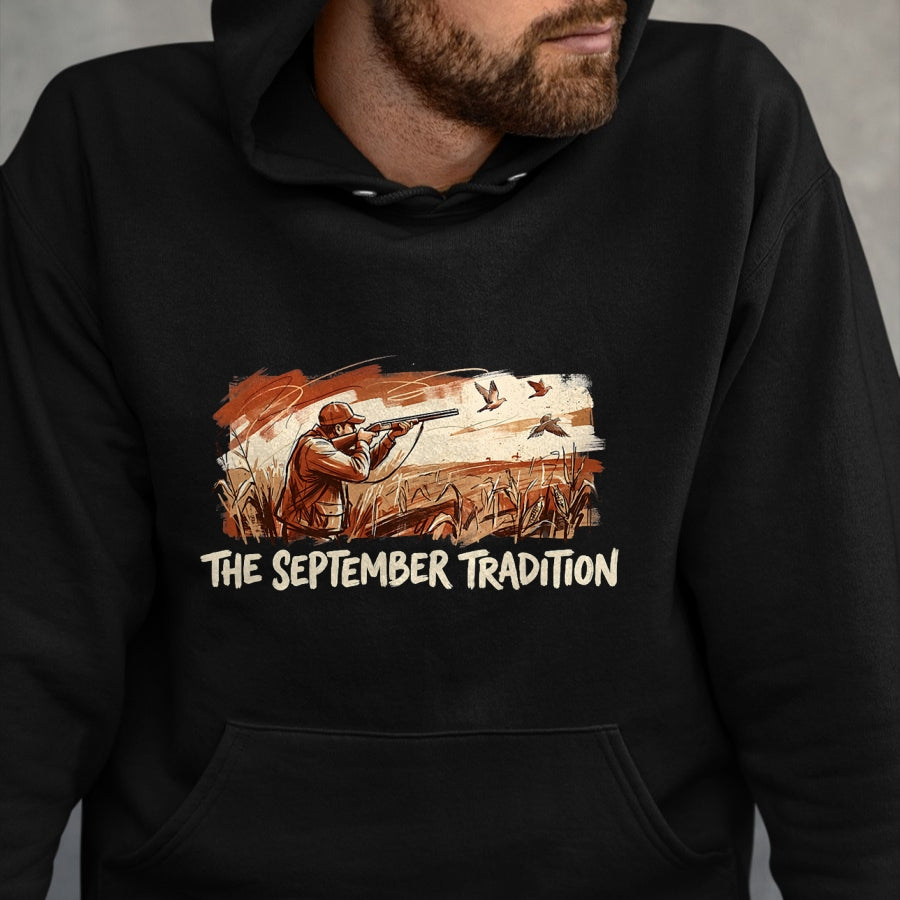 Funny Hunting Shirt, Gift For Hunting Lover Unisex T-Shirt/Hoodie/Sweatshirt HLT00 - Dove Hunting Season September Tradition Bird Hunter T-Shirt