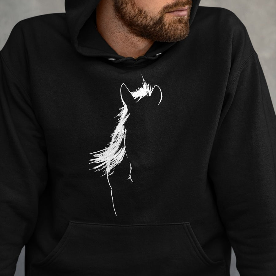 Best Horse Lover Shirt , Funny Horse UnisexT-Shirt/Hoodie/Sweatshirt HLT00 - Horse Head Silhouette Equestrian Horse Lover T-Shirt