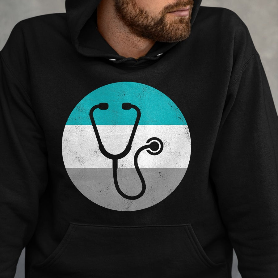 Best Doctor Shirt, Funny Doctor UnisexT-Shirt/Hoodie/Sweatshirt HLT00 - Stethoscope Retro Doctor Gift for Men Women Boys & Girls T-Shirt