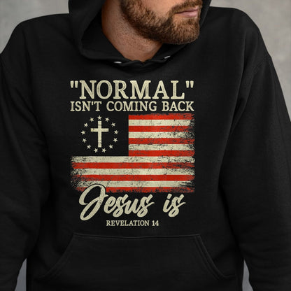 Christian Tee, Christian Faith Unisex T-Shirt/Hoodie/Sweatshirt HLT00 - Christian Normal Isn_t Coming Back Jesus Is Gift T-Shirt
