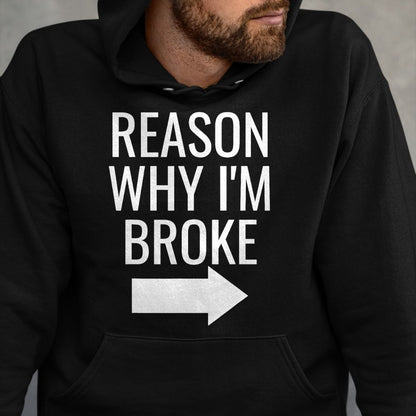 Best Wife Shirt, Wife and Husband Unisex T-Shirt/Hoodie/Sweatshirt HLT00 - Reason Why I'm Broke Spoiled Funny Matching Couples T-Shirt (2)