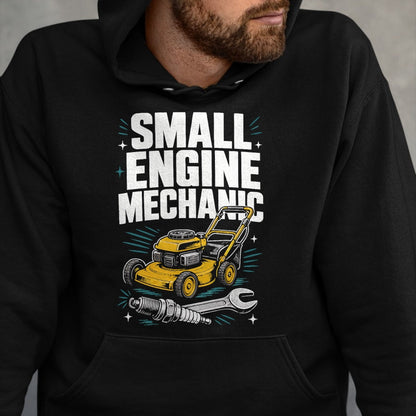 Best Mechanic Life Shirt, Funny Mechanic UnisexT-Shirt/Hoodie/Sweatshirt HLT00 - Small Engine Mechanic Lawn Mower Repair T-Shirt