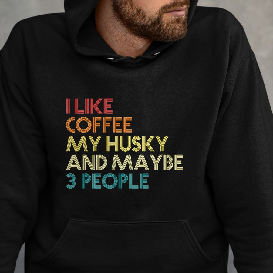 Dog Love Shirt, Dog Lover Gift T-Shirt/Hoodie/Sweatshirt HLT00 - Siberian Husky Dog Owner Coffee Lovers Quote Vintage Retro T-Shirt
