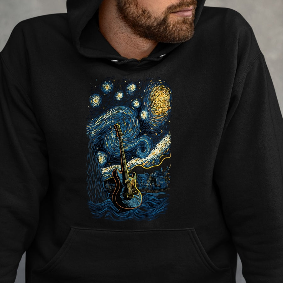 Guitar Lover Shirt, Funny Guitar UnisexT-Shirt/Hoodie/Sweatshirt HLT00 - Starry Guitar Gifts Guitarist Rock Concert Festival Guitar T-Shirt