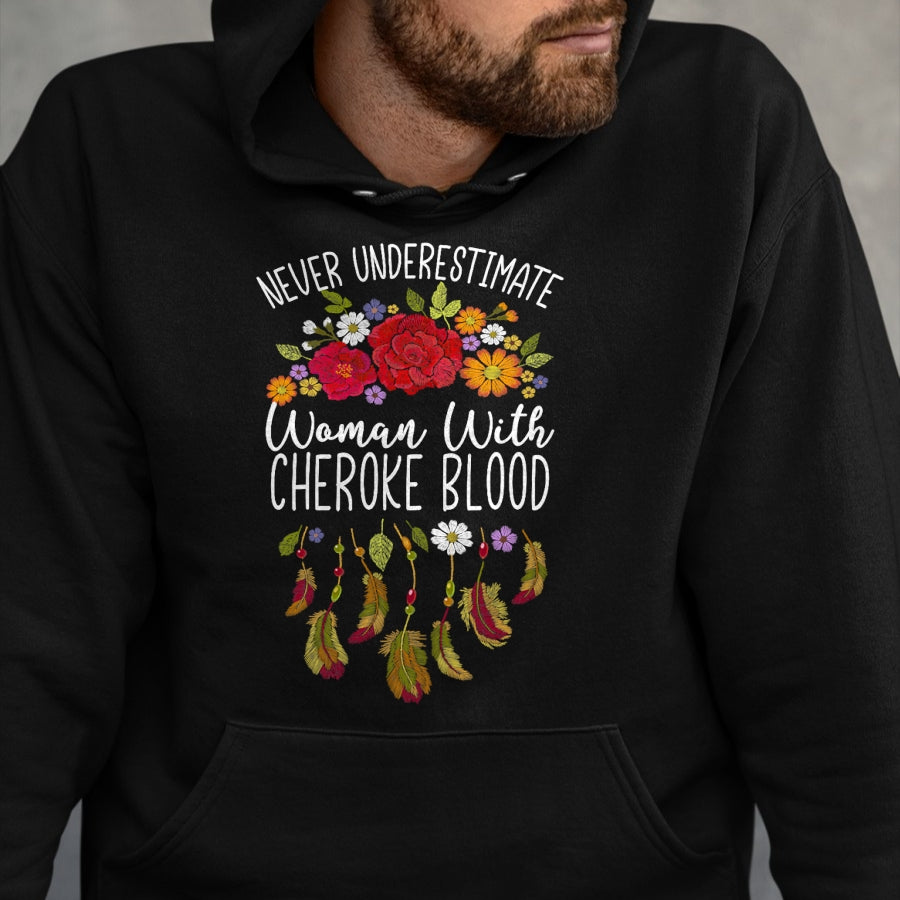 Native American T-Shirts, Vintage Native American Unisex T-Shirt/Hoodie/Sweatshirt HLT00 - Cherokee Native American women