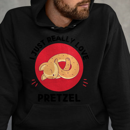 Cat Love Shirt, Funny Cat Lover Gift UnisexT-Shirt/Hoodie/Sweatshirt HLT00 - Kawaii Cat I Just Really Love Cute Cat Pretzel Lover T-Shirt