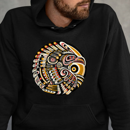 Native American T-Shirts, Vintage Native American Unisex T-Shirt/Hoodie/Sweatshirt HLT00 - Thunderbird Native American Tribal Art (4)