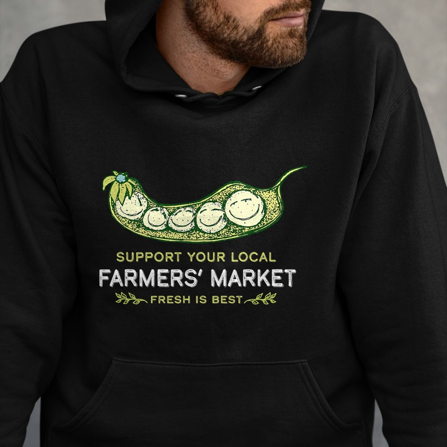 Best Farmer Life Shirt, Funny Farmer UnisexT-Shirt/Hoodie/Sweatshirt HLT00 - Support Your Local Outdoor Farmers' Market Funny Graphic T-Shirt