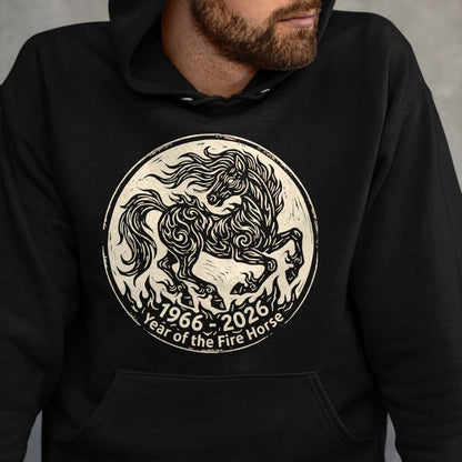 Best Horse Lover Shirt , Funny Horse UnisexT-Shirt/Hoodie/Sweatshirt HLT00 -  1966 2026 Year of The Fire Horse Chinese Zodiac 1966 Vintage T-Shirt, Men, Black, 3X-Large