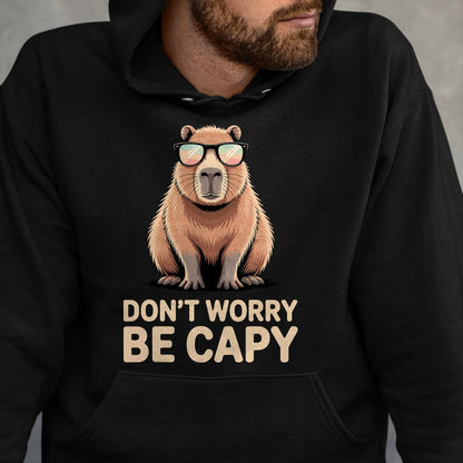 Cute Capybara Shirt, Funny Capybara Unisex T-Shirt/Hoodie/Sweatshirt HLT00 - Funny Capybara Design for Men Women Adults Capybara Lover T-Shirt