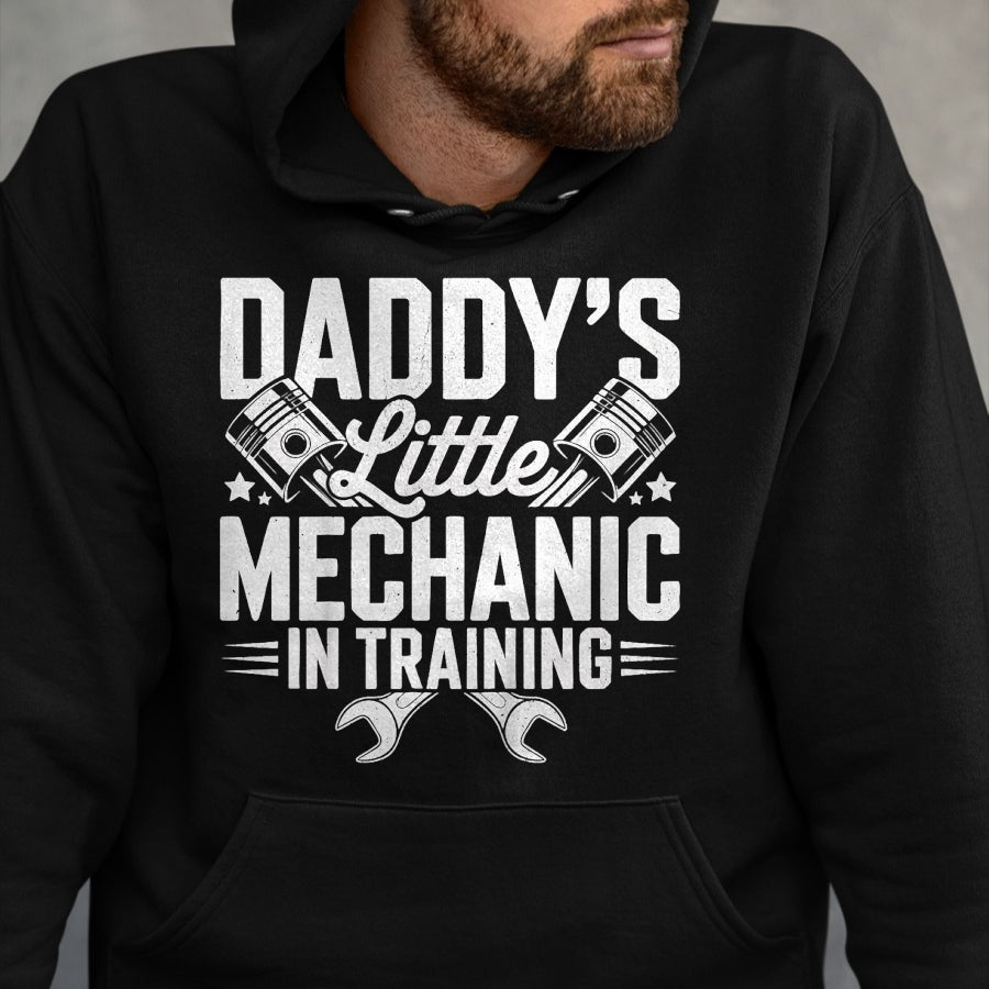 Best Mechanic Life Shirt, Funny Mechanic UnisexT-Shirt/Hoodie/Sweatshirt HLT00 - Daddy's Little Mechanic in Training Shirt Funny Little Boy T-Shirt