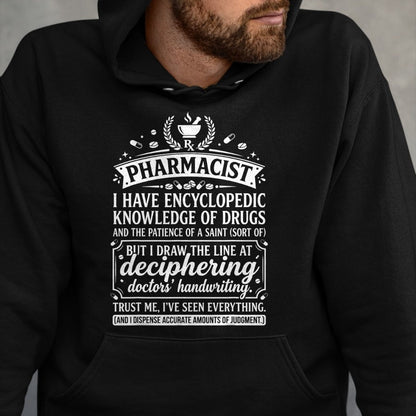 Best Doctor Shirt, Funny Doctor UnisexT-Shirt/Hoodie/Sweatshirt HLT00 - Funny Pharmacist Typography Quote Doctors Handwriting T-Shirt