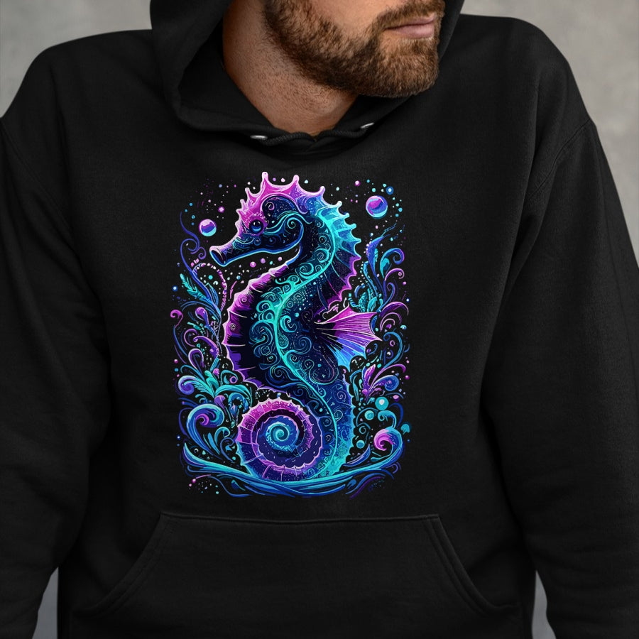 Best Horse Lover Shirt , Funny Horse UnisexT-Shirt/Hoodie/Sweatshirt HLT00 - Seahorse Colorful Underwater Seahorse T-Shirt