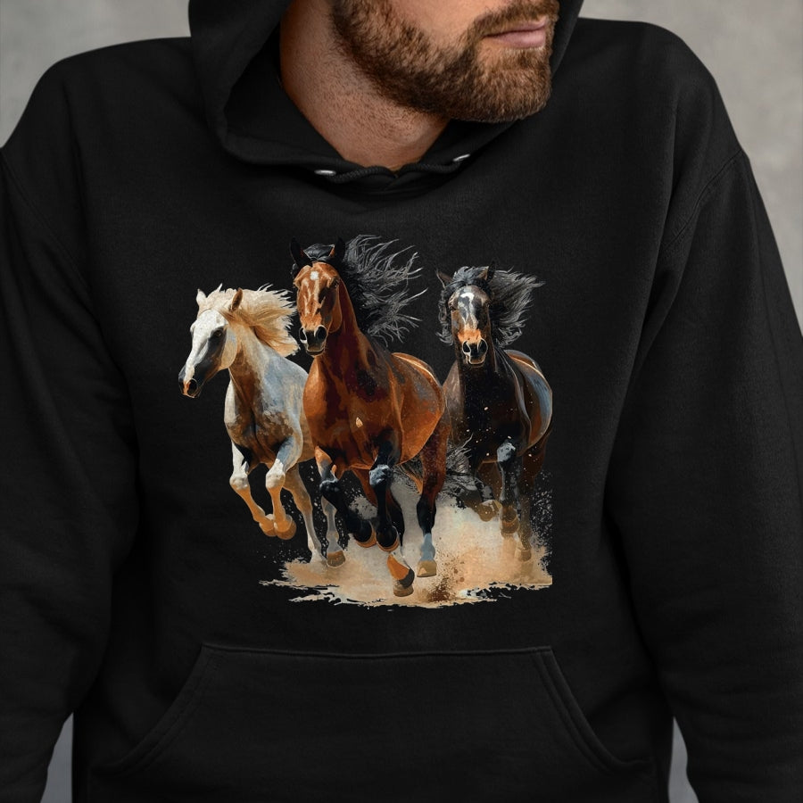 Best Horse Lover Shirt , Funny Horse UnisexT-Shirt/Hoodie/Sweatshirt HLT00 - Vintage Horses Lover Graphic for Men Women Boys Girls T-Shirt, Men, Black, X-Large