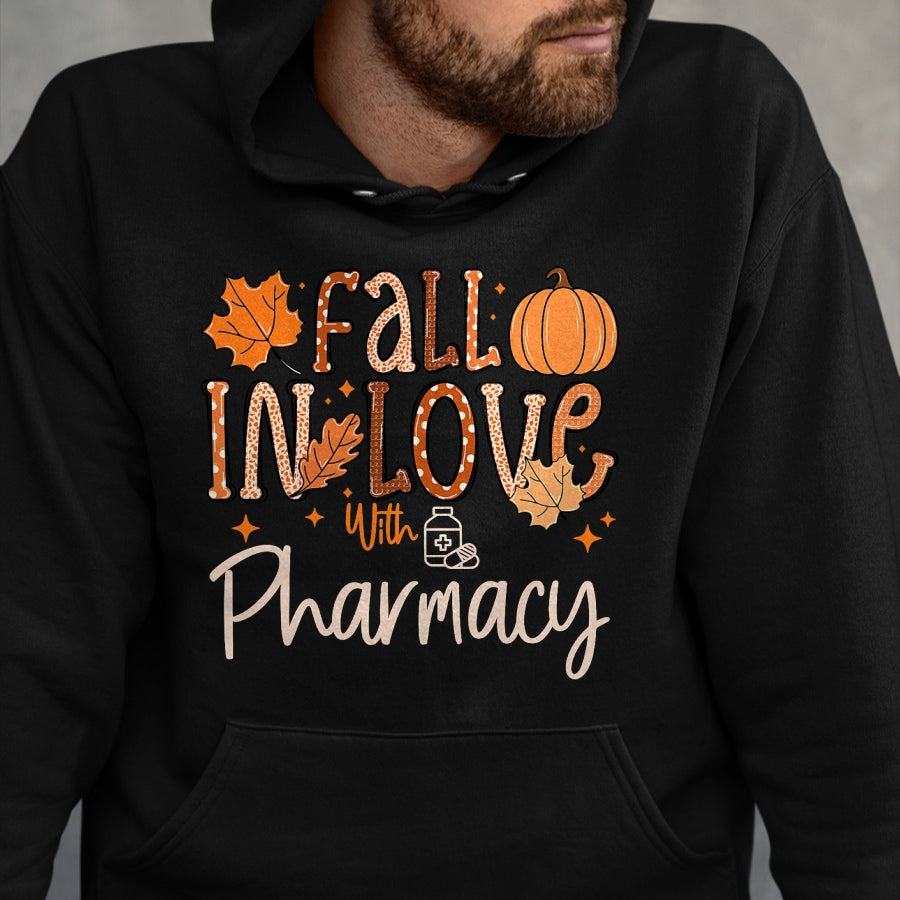 Best Doctor Shirt, Funny Doctor UnisexT-Shirt/Hoodie/Sweatshirt HLT00 - Fall in Love with Pharmacy CPHT Pharmacist Technician Autumn T-Shirt