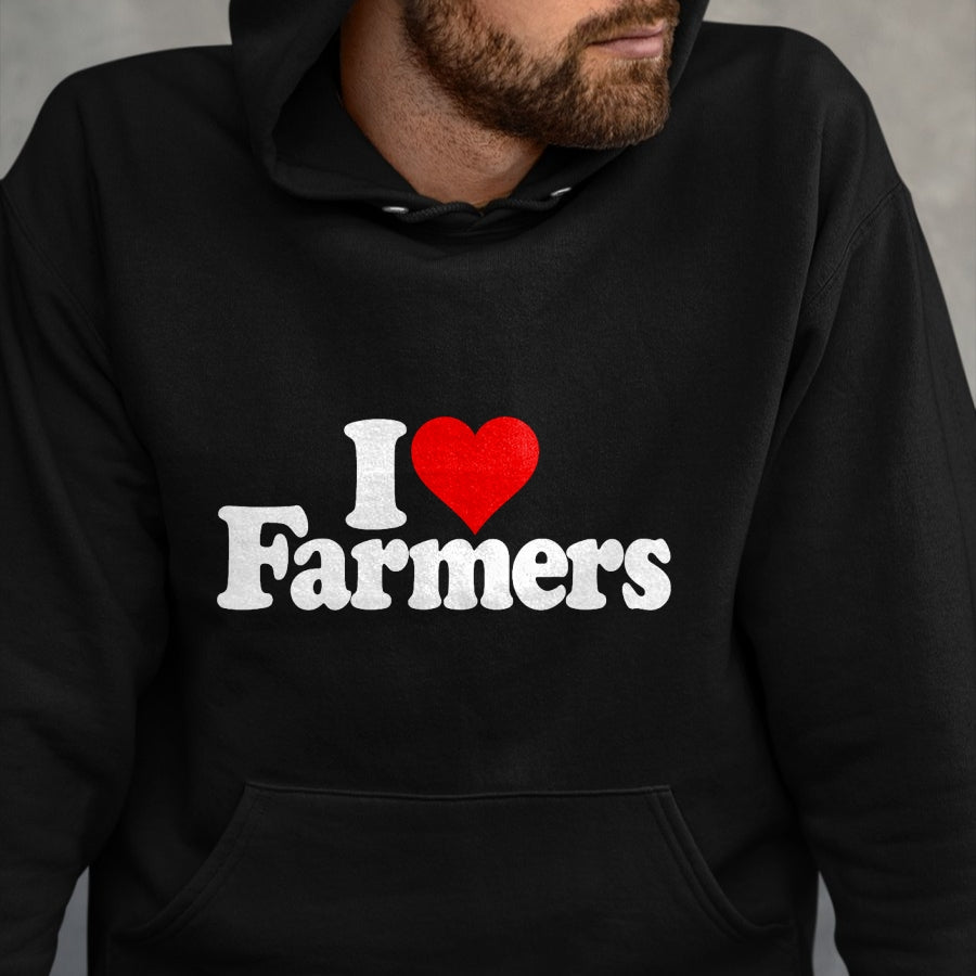 Best Farmer Life Shirt, Funny Farmer UnisexT-Shirt/Hoodie/Sweatshirt HLT00 - I LOVE HEART FARMERS T-Shirt