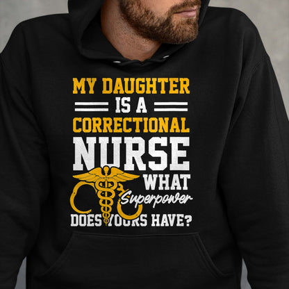 Funny Nurse Shirt, Nurse Unisex T-Shirt/Hoodie/Sweatshirt HLT00 - Womens Correctional Nurse Daughter Nursing RN V-Neck T-Shirt