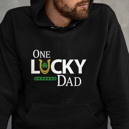 Gift for Dad Shirt, Funny Dad Unisex T-Shirt/Hoodie/Sweatshirt HLT00 – One Lucky Dad Shirt Funny St Patricks Day Gift For Daddy T-Shirt