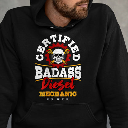 Best Mechanic Life Shirt, Funny Mechanic UnisexT-Shirt/Hoodie/Sweatshirt HLT00 - Diesel Mechanic Gifts Design On Back T-Shirt (1)