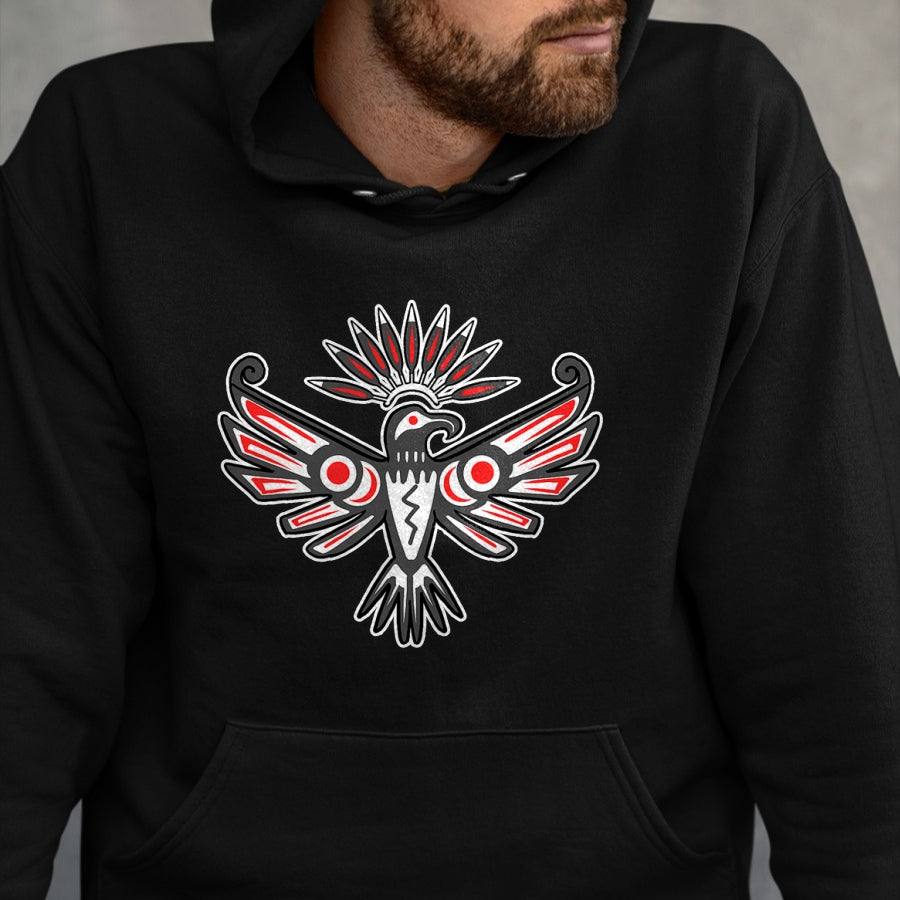 Native American T-Shirts, Vintage Native American Unisex T-Shirt/Hoodie/Sweatshirt HLT00 - Native American Thunderbird Indigenous Peoples Day