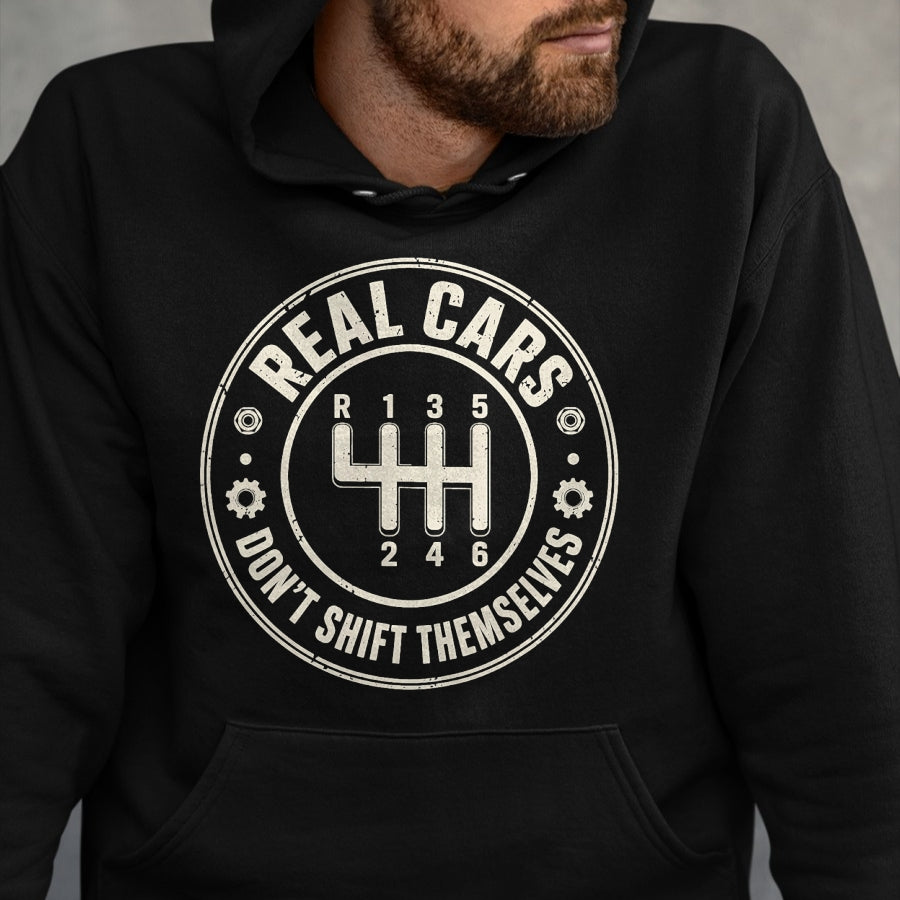 Best Mechanic Life Shirt, Funny Mechanic UnisexT-Shirt/Hoodie/Sweatshirt HLT00 - Real Cars Dont Shift Themselves Automotive Mechanic T-Shirt