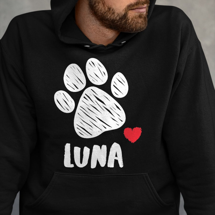 Dog Love Shirt, Dog Lover Gift T-Shirt/Hoodie/Sweatshirt HLT00 - Luna My Dog Luna I love My Dog Luna Puppy Love Dog Lover T-Shirt