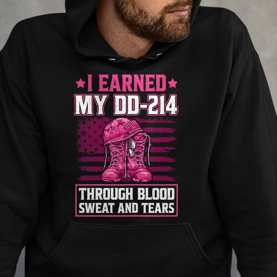 Proud Veteran Shirt, Funny Veteran UnisexT-Shirt/Hoodie/Sweatshirt HLT00 - Female Veteran T-Shirt