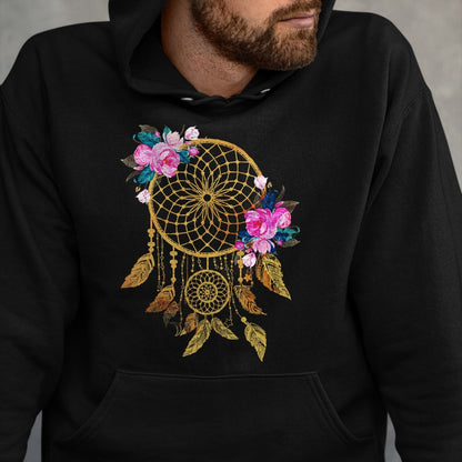 Native American T-Shirts, Vintage Native American Unisex T-Shirt/Hoodie/Sweatshirt HLT00 - Indigenous Tribe Floral Dreamcatcher Indian Native American