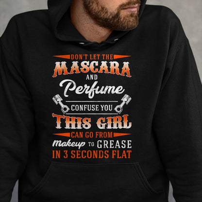 Best Mechanic Life Shirt, Funny Mechanic UnisexT-Shirt/Hoodie/Sweatshirt HLT00 - Mascara and Perfume I'm A Female Mechanic Sarcasm Gift T-Shirt