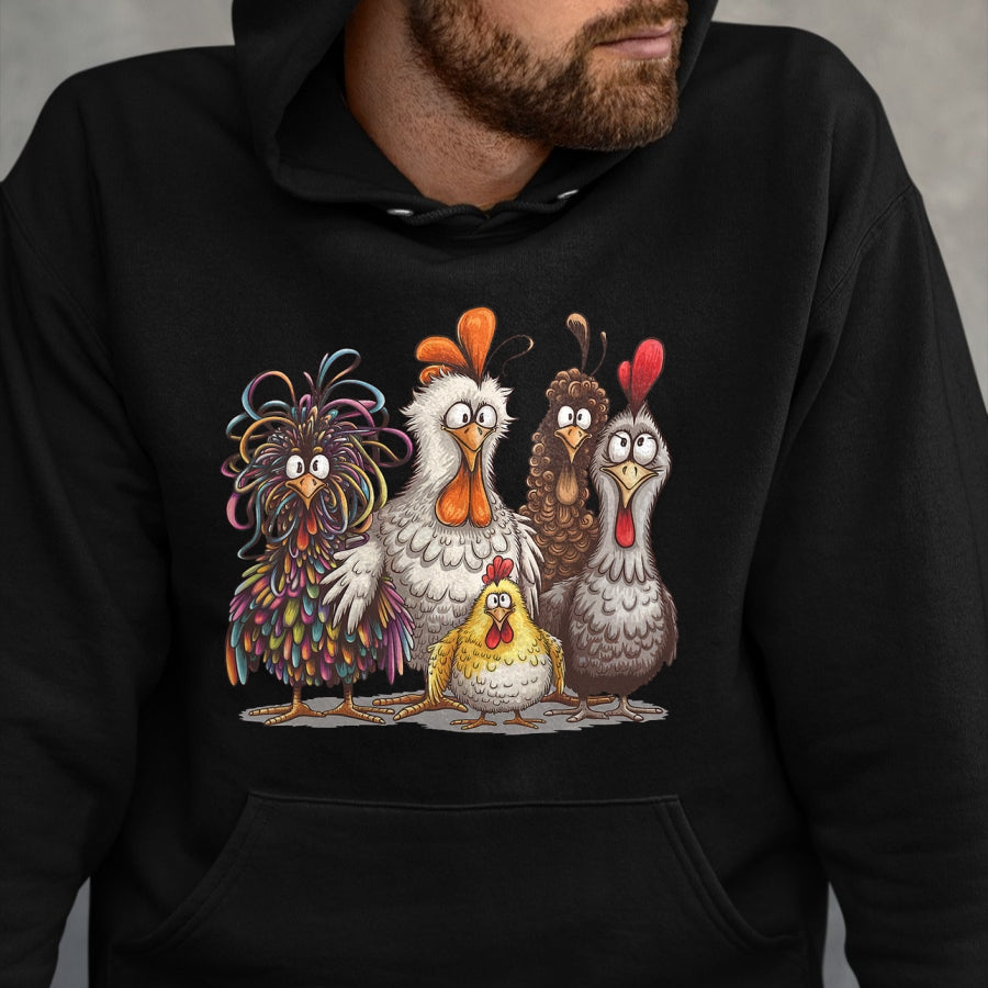 Best Thanksgiving Family Shirt , Funny Thanksgiving UnisexT-Shirt/Hoodie/Sweatshirt HLT00 - Chicken Art T Shirts Crazy Chicken Tees for Men Women Kids Funny Vintage Graphic Tee