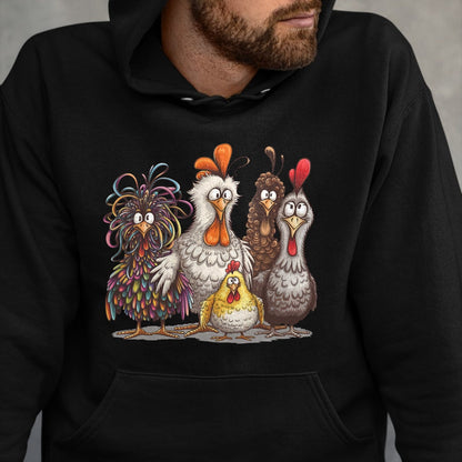 Best Thanksgiving Family Shirt , Funny Thanksgiving UnisexT-Shirt/Hoodie/Sweatshirt HLT00 - Chicken Art T Shirts Crazy Chicken Tees for Men Women Kids Funny Vintage Graphic Tee