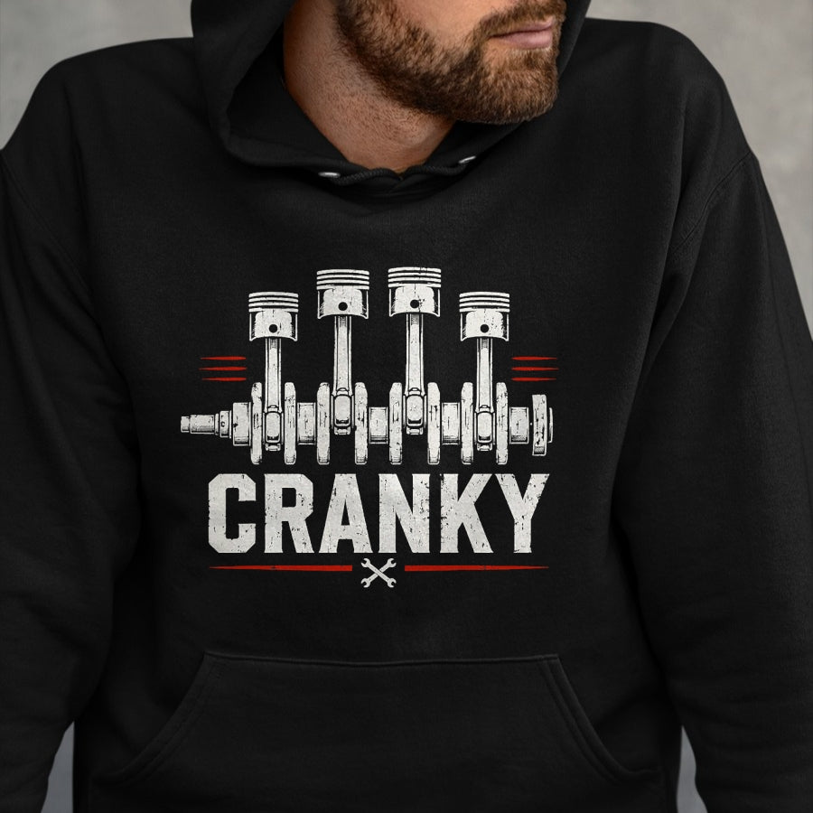 Best Mechanic Life Shirt, Funny Mechanic UnisexT-Shirt/Hoodie/Sweatshirt HLT00 - Cranky Car Mechanic Shirt Crankshaft Engine Piston T-Shirt