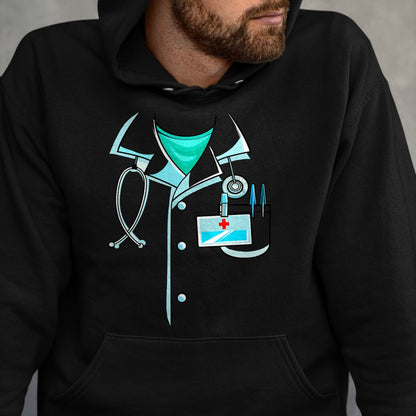 Best Doctor Shirt, Funny Doctor UnisexT-Shirt/Hoodie/Sweatshirt HLT00 - Doctor Costume Halloween White Lab Coat Men Women Kids T-Shirt