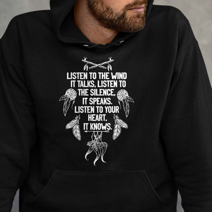 Native American T-Shirts, Vintage Native American Unisex T-Shirt/Hoodie/Sweatshirt HLT00 - Native American Dreamcatcher Poem Women
