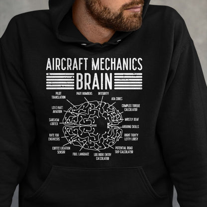 Best Mechanic Life Shirt, Funny Mechanic UnisexT-Shirt/Hoodie/Sweatshirt HLT00 - Aircraft Mechanic Limited Edition - Aircraft Mechanics Brain Fun Airplane Maintenance Men Women T-Shirt