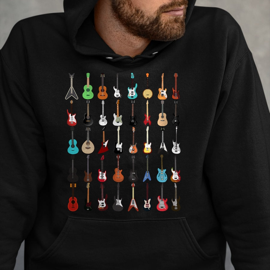 Guitar Lover Shirt, Funny Guitar UnisexT-Shirt/Hoodie/Sweatshirt HLT00 - Guitar Musical Instrument T Shirt (Rock N Roll Tee) T-Shirt