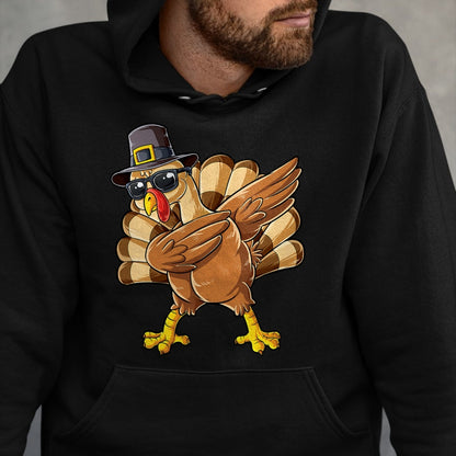 Best Thanksgiving Family Shirt , Funny Thanksgiving UnisexT-Shirt/Hoodie/Sweatshirt HLT00 - Dabbing Turkey Thanksgiving Day Pilgrim Boys Men Funny Dab T-Shirt