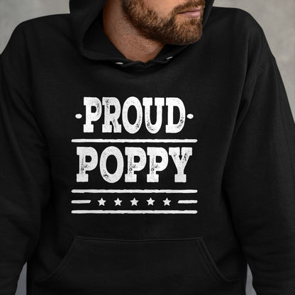 Gift for Dad Shirt, Funny Dad Unisex T-Shirt/Hoodie/Sweatshirt HLT00 – Mens Proud Poppy Grandpa T-shirt Fathers Day Gift Tee