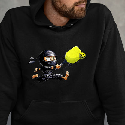 Funny Pickleball Shirt, Pickleball Lover Unisex T-Shirt/Hoodie/Sweatshirt HLT00 - Pickleball Player Ninja T-Shirt