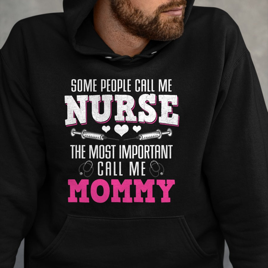 Funny Nurse Shirt, Nurse Unisex T-Shirt/Hoodie/Sweatshirt HLT00 - Proud Nurse And Loving Mommy Best Mom Hero Mother's Day Gift T-Shirt