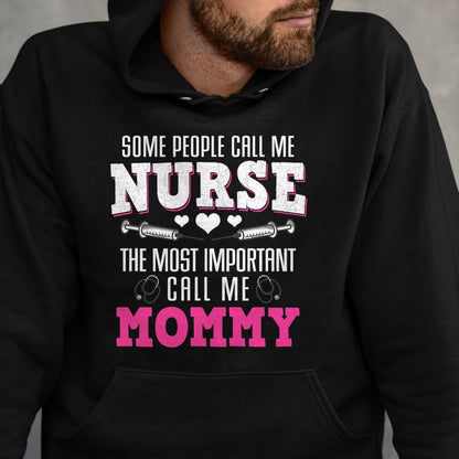 Funny Nurse Shirt, Nurse Unisex T-Shirt/Hoodie/Sweatshirt HLT00 - Proud Nurse And Loving Mommy Best Mom Hero Mother's Day Gift T-Shirt