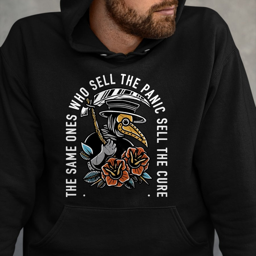 Best Doctor Shirt, Funny Doctor UnisexT-Shirt/Hoodie/Sweatshirt HLT00 - The Same Ones Who Sell The Panic Sell The Cure Plague Doctor T-Shirt