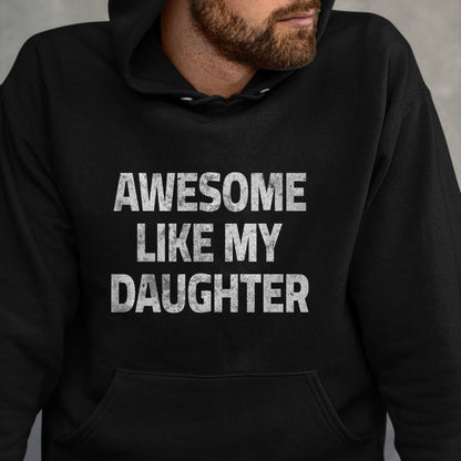 Best Wife Shirt, Wife and Husband Unisex T-Shirt/Hoodie/Sweatshirt HLT00 - Awesome Like My Daughter Father's Day Funny Dad Husband Man Premium T-Shirt