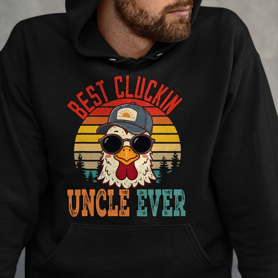 Best Farmer Life Shirt, Funny Farmer UnisexT-Shirt/Hoodie/Sweatshirt HLT00 - Vintage Best Cluckin Uncle Ever Chicken Father's Day Farmer T-Shirt