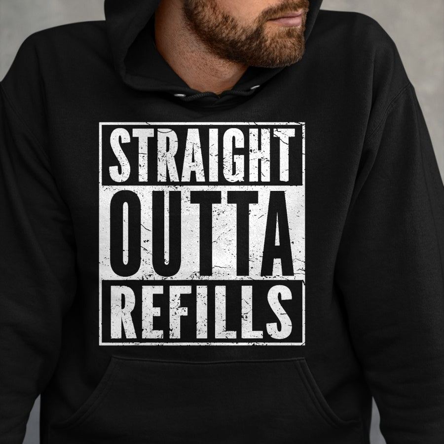 Best Doctor Shirt, Funny Doctor UnisexT-Shirt/Hoodie/Sweatshirt HLT00 - Straight Outta Refills Funny Pharmacy Quote Doctor Joke T-Shirt