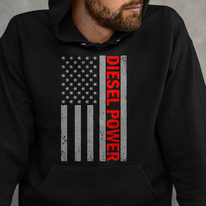 Best Mechanic Life Shirt, Funny Mechanic UnisexT-Shirt/Hoodie/Sweatshirt HLT00 - Diesel Power USA Flag Truck Turbo Brothers Mechanic T-Shirt