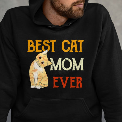 Cat Love Shirt, Funny Cat Lover Gift UnisexT-Shirt/Hoodie/Sweatshirt HLT00 - Vintage cat Best cat mom Ever Meow with My cat Funny Kitty T-Shirt (1)